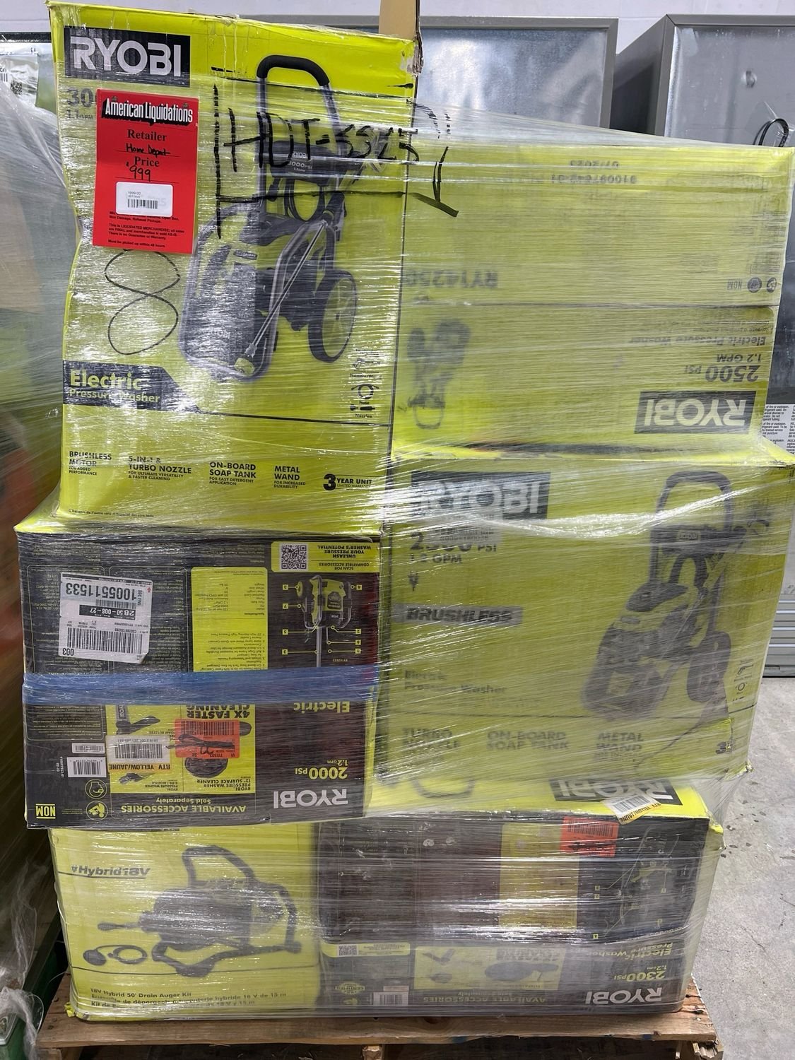 4507875563 Home Depot Power Tool Pallet HDT-3325 - Image 1